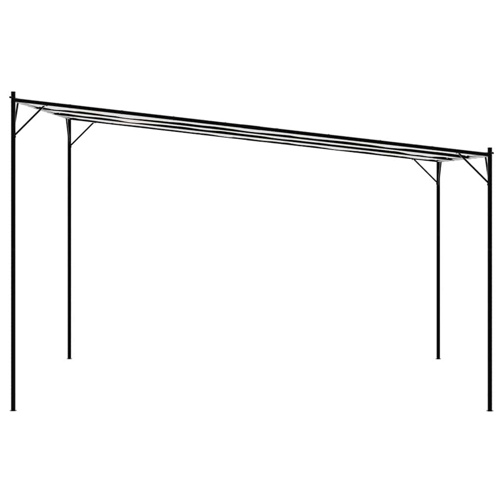 pavillon 4x4 m 180 g/m² stof og stål hvid