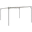 pavillon 4x4 m 180 g/m² stof og stål hvid