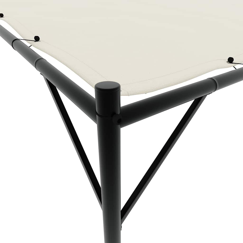 pavillon 4x4 m 180 g/m² stof og stål hvid