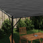 pavillon 4x4 m 180 g/m² stof og stål antracitgrå