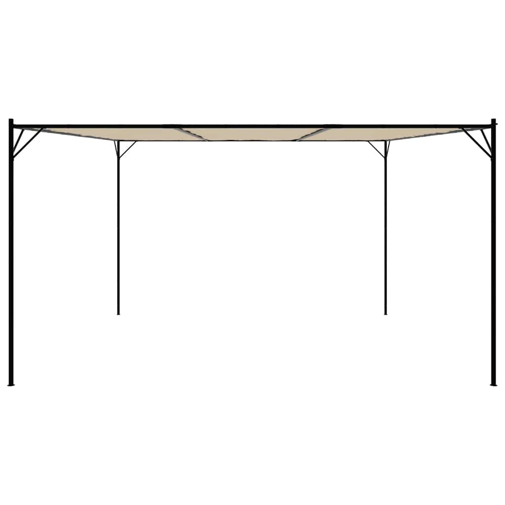 pavillon 4x4 m 180 g/m² stof og stål beige