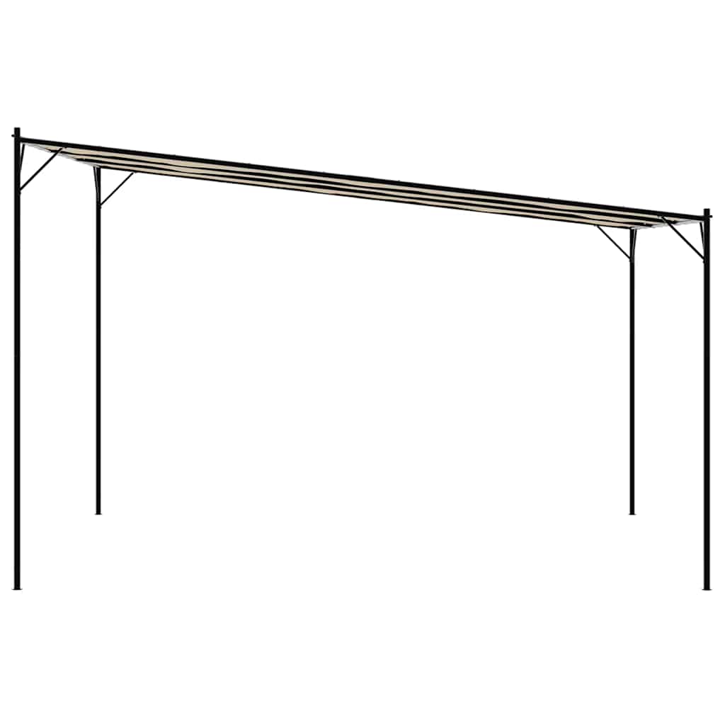 pavillon 4x4 m 180 g/m² stof og stål beige