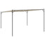pavillon 4x4 m 180 g/m² stof og stål beige