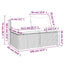 midtermoduler til havesofa 2 stk. med hynder polyrattan sort