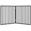 hundegitter foldbart 2 paneler sort 160 cm poppeltræ