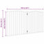 hundelåge 2 paneler 160 cm foldbar poppeltræ hvid