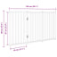hundegitter foldbart 3 paneler 150 cm massivt træ gran