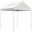 pavillon med tag 2,28x2,23x2,69 m polyethylen hvid