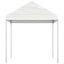 pavillon med tag 2,28x2,23x2,69 m polyethylen hvid