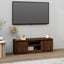 tv-bord med låge 102x30x36 cm brun egetræsfarve