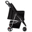 foldbar hundeklapvogn 80x46x98 cm oxfordstof sort