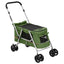 foldbar hundeklapvogn 100x49x96 cm linned grøn