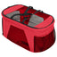 dobbelt hundeklapvogn foldbar 83x48x97 cm oxfordstof rød