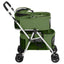 dobbelt hundeklapvogn foldbar 83x48x97 cm oxfordstof grøn