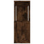 bogreol/rumdeler 80x24x63 cm røget egetræsfarve