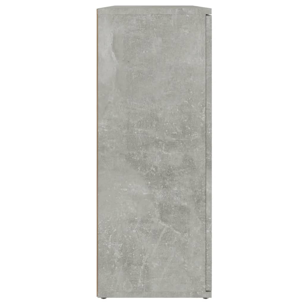 skænk 91x29,5x75 cm konstrueret træ betongrå