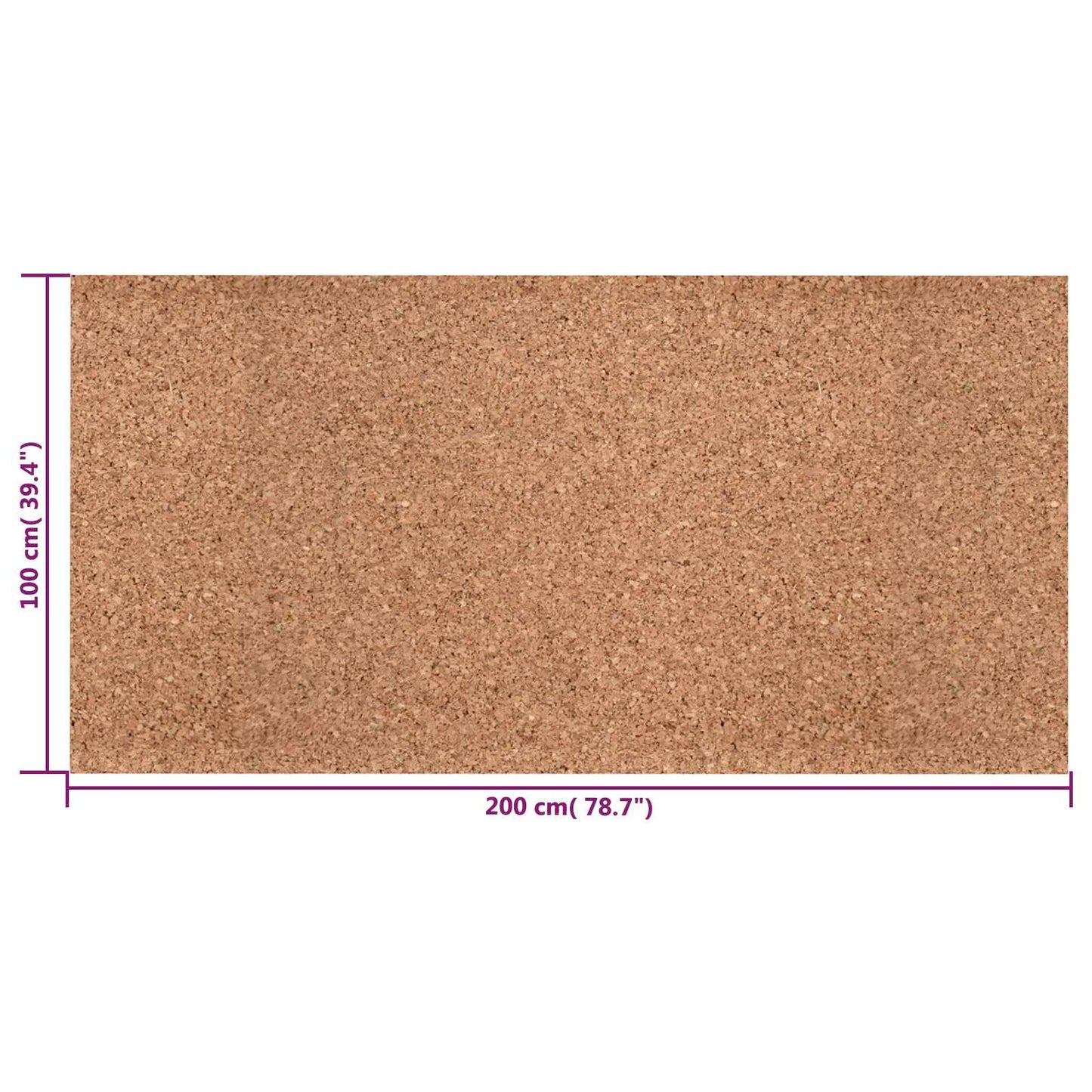 Kork rolle Brun 100 x 200 x 0,8 cm Kork