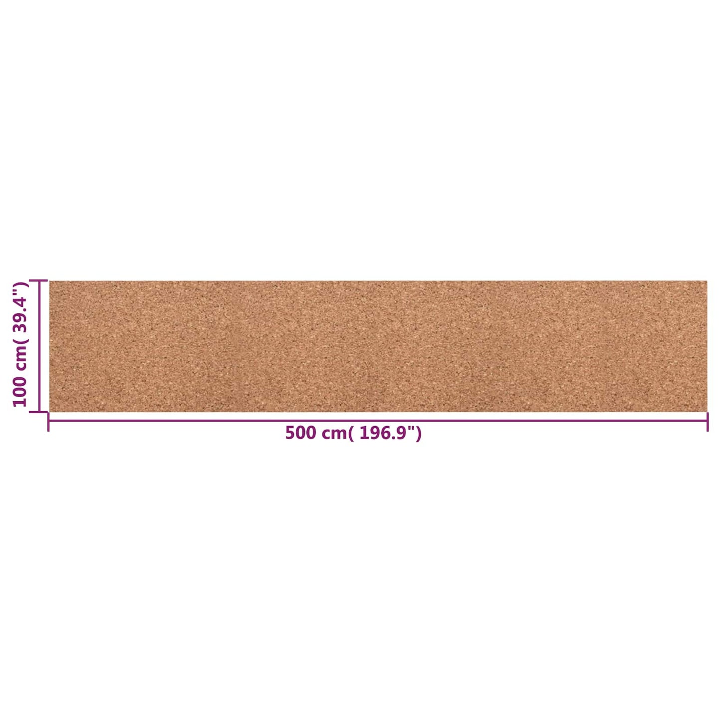 Kork rolle Brun 100 x 500 x 0,5 cm Kork