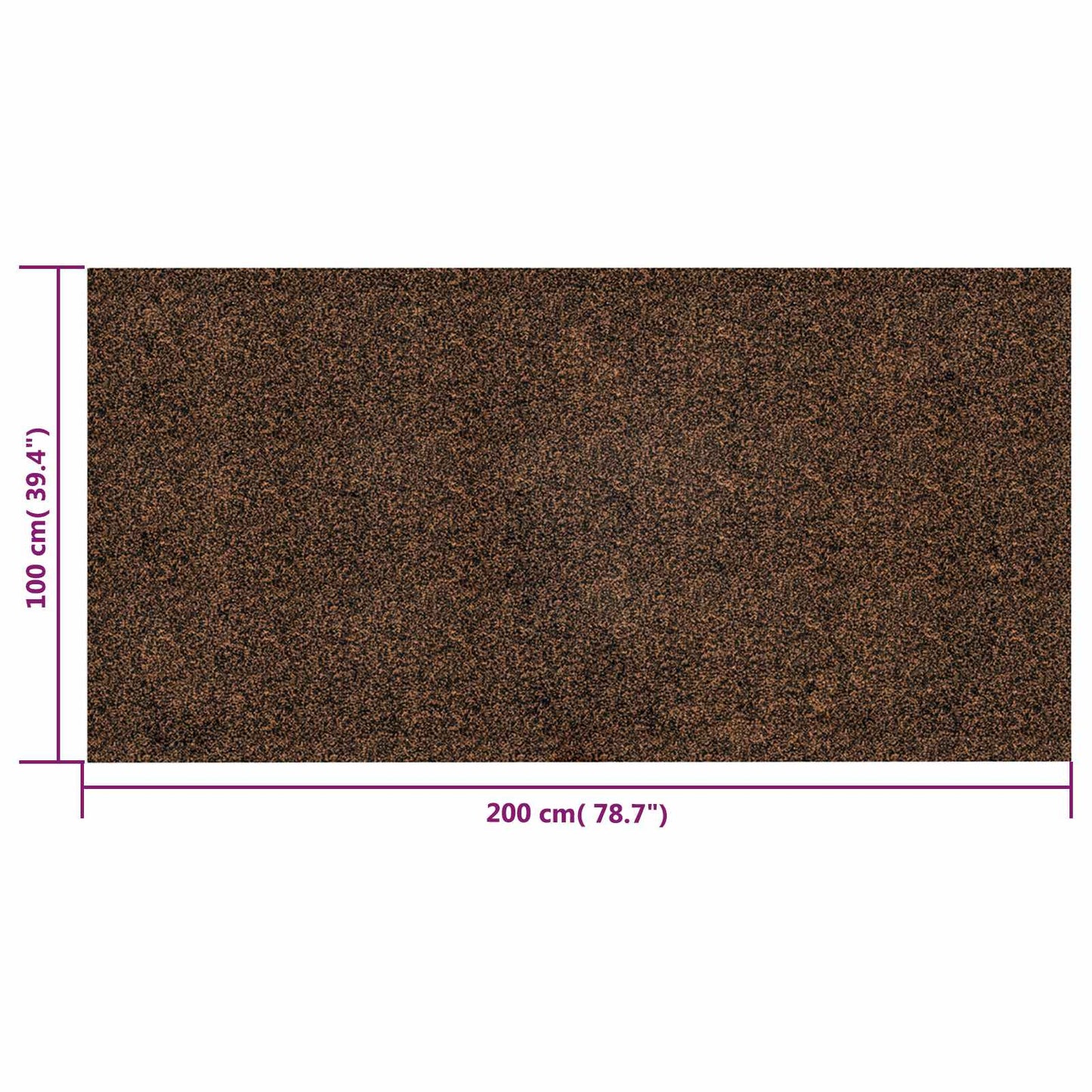 Korkrulle Brun 200 x 100 cm Kork og Gummi