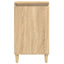 sengeborde 2 stk. 40x35x70 cm konstrueret træ sonoma-eg