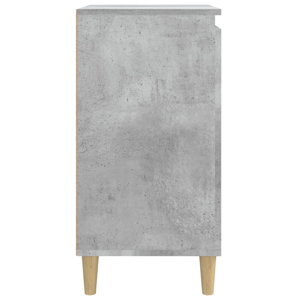 sengebord 40x35x70 cm konstrueret træ betongrå