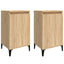 sengeborde 2 stk. 40x35x70 cm konstrueret træ sonoma-eg