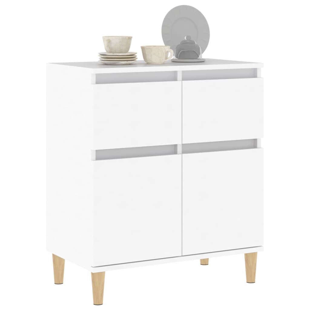 skænk 60x35x70 cm konstrueret træ hvid