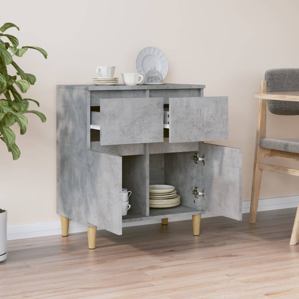 skænk 60x35x70 cm konstrueret træ betongrå