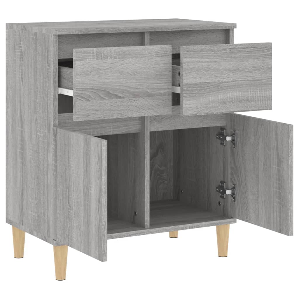 skænk 60x35x70 cm konstrueret træ grå sonoma-eg