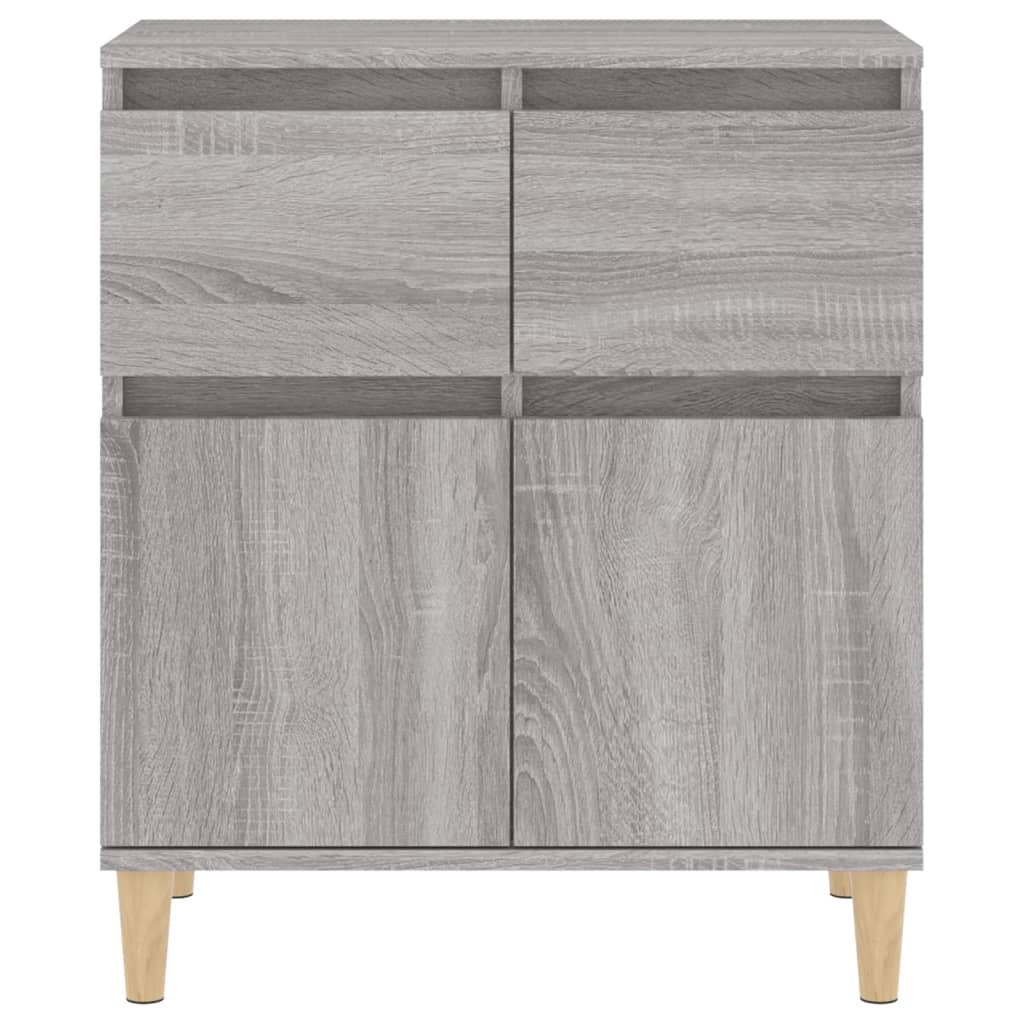 skænk 60x35x70 cm konstrueret træ grå sonoma-eg