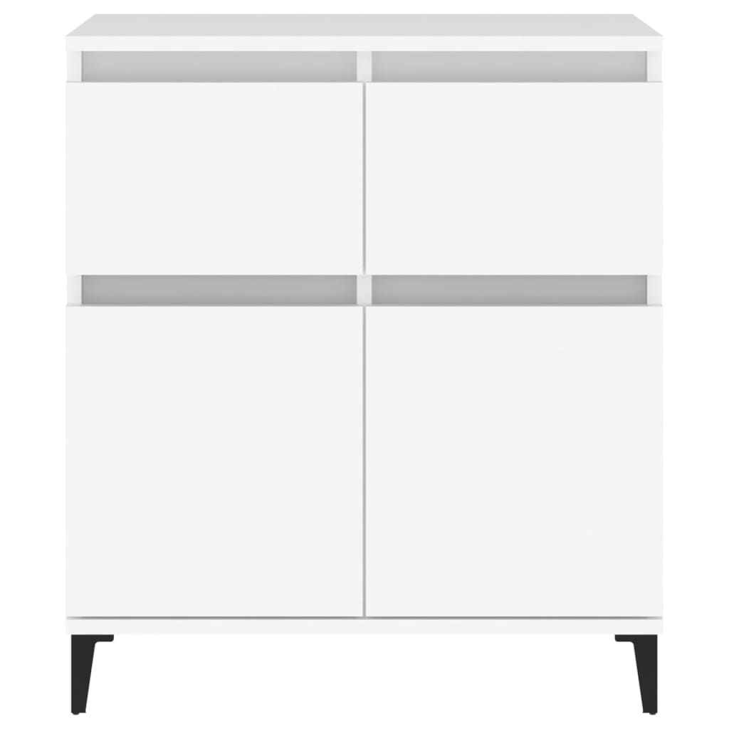 skænk 60x35x70 cm konstrueret træ hvid