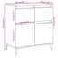 skænk 60x35x70 cm konstrueret træ hvid