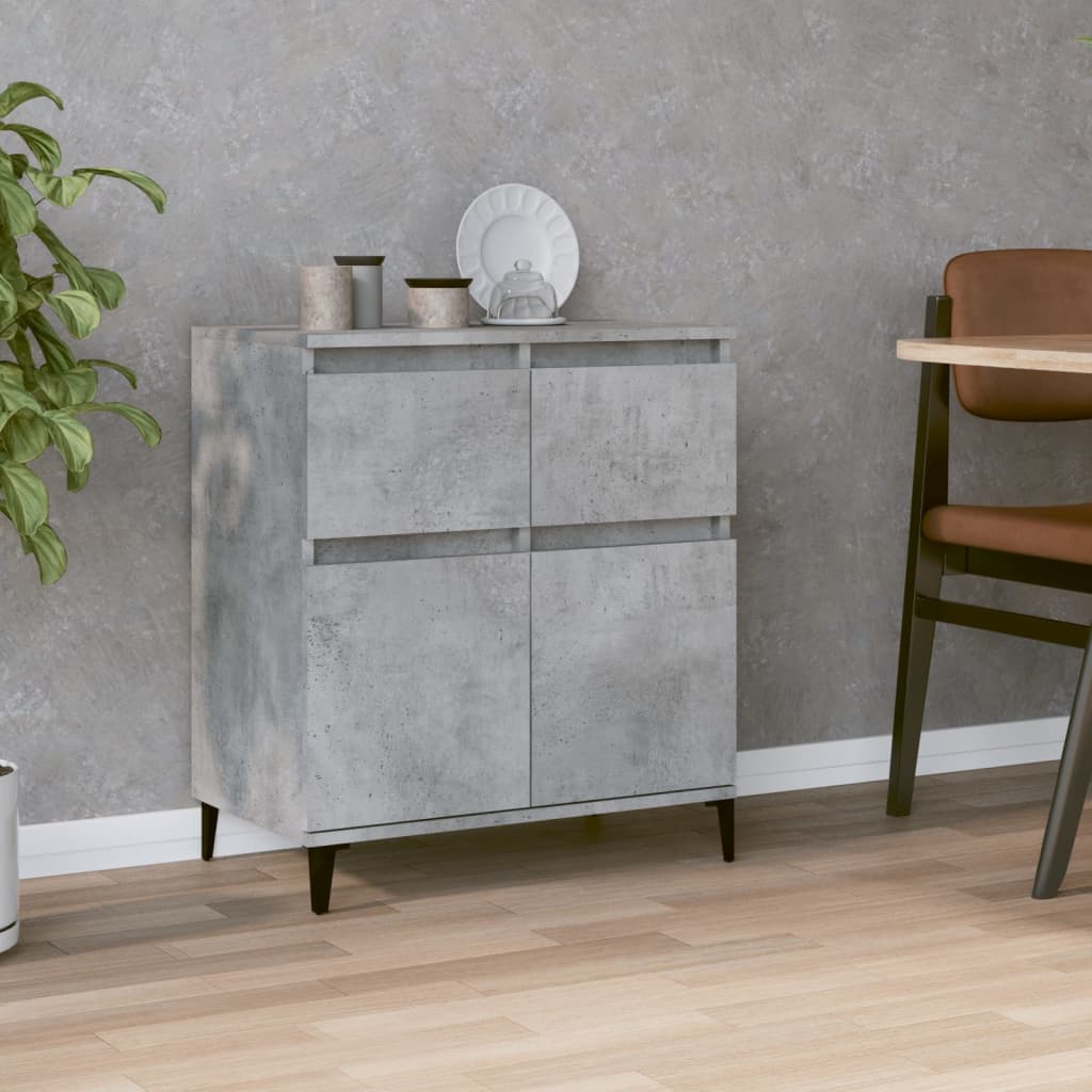 skænk 60x35x70 cm konstrueret træ betongrå