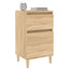 sengeborde 2 stk. 40x35x70 cm sonoma-eg