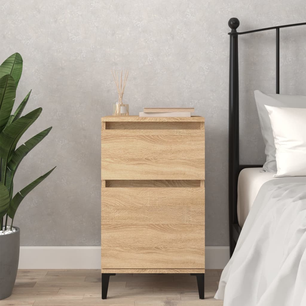 sengebord 40x35x70 cm sonoma-eg billede