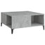 sofabord 80x80x36,5 cm konstrueret træ betongrå