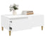 sofabord 90x50x36,5 cm konstrueret træ hvid
