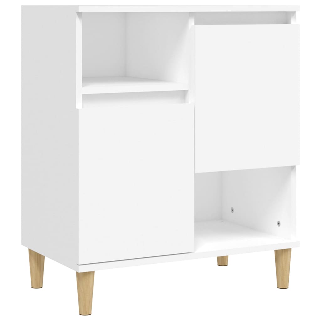 skænk 60x35x70 cm konstrueret træ hvid