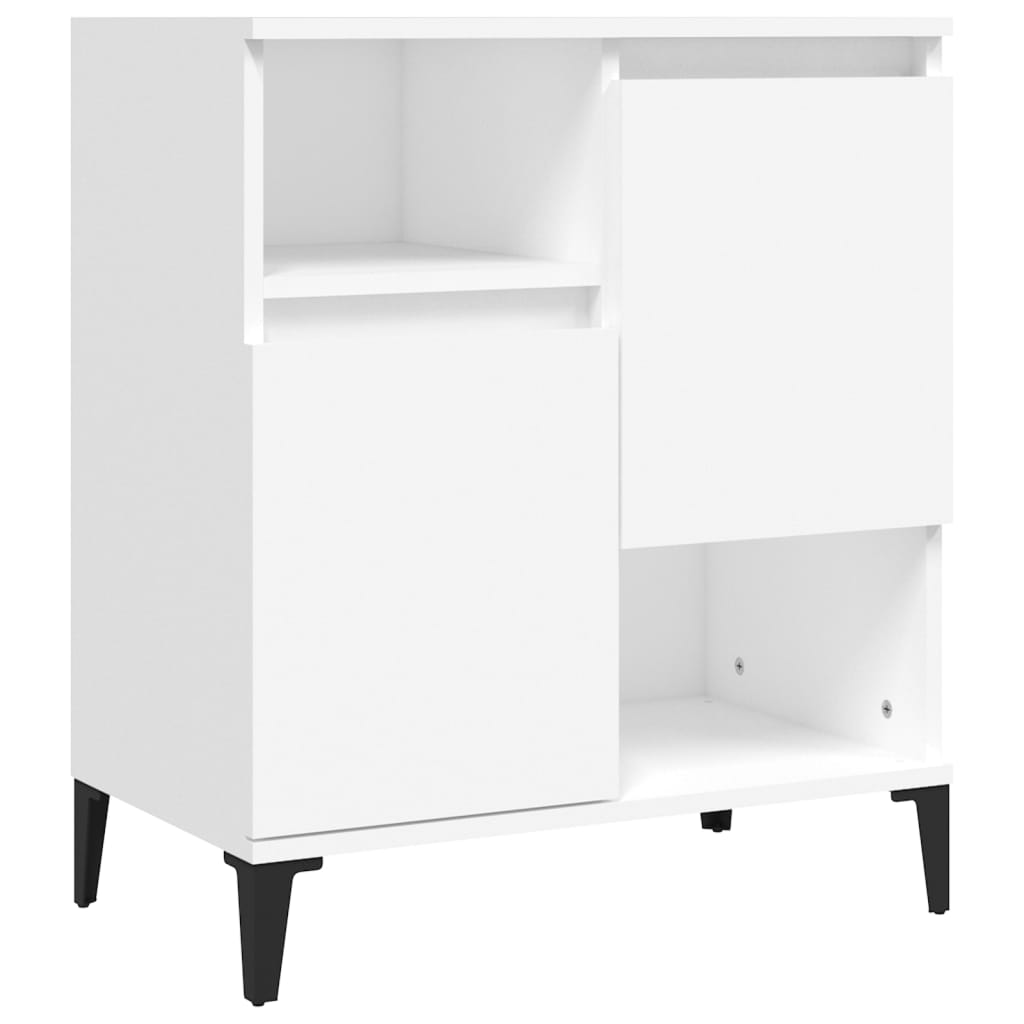 skænk 60x35x70 cm konstrueret træ hvid