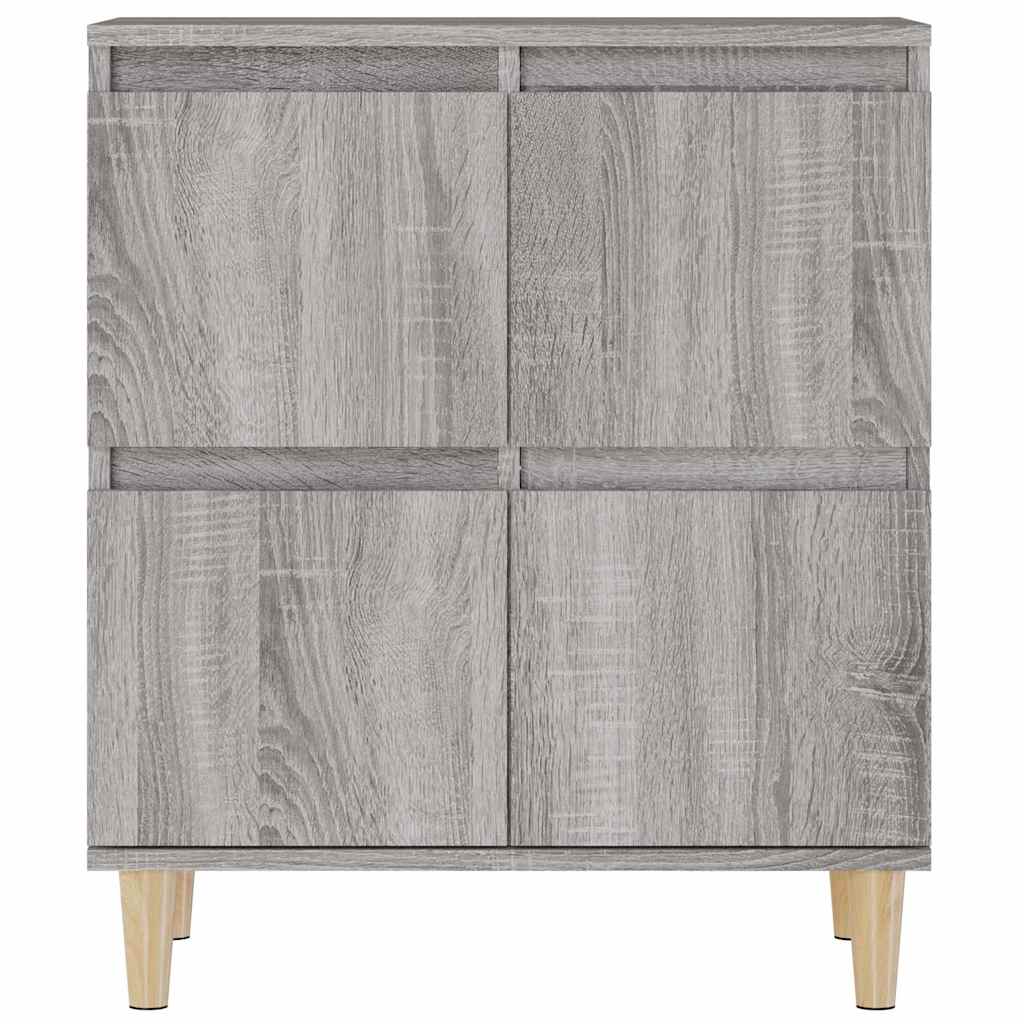 skænk 60x35x70 cm konstrueret træ grå sonoma-eg