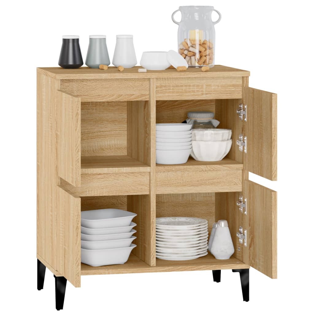 skænk 60x35x70 cm konstrueret træ sonoma-eg
