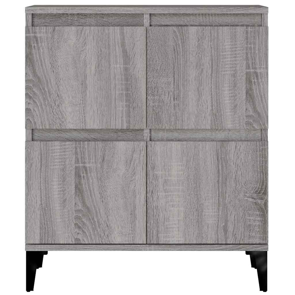 skænk 60x35x70 cm konstrueret træ grå sonoma-eg