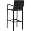 barstole 2 stk. polyrattan sort