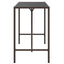 barbord med glasplade 180x70x110 cm polyrattan brun