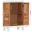 skab 55x30x90 cm massivt akacietræ hvid