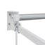 Udtrækkelig markisedel Hvid 450 × 300 cm Aluminium