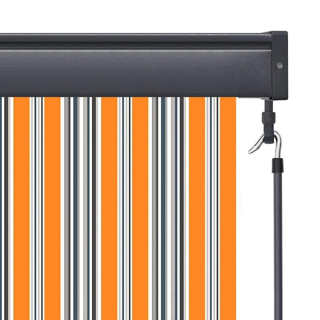 Rullegardin Gul og Blå 180 x 250 cm Stof og Aluminium