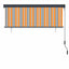 Rullegardin Gul og Blå 180 x 250 cm Stof og Aluminium