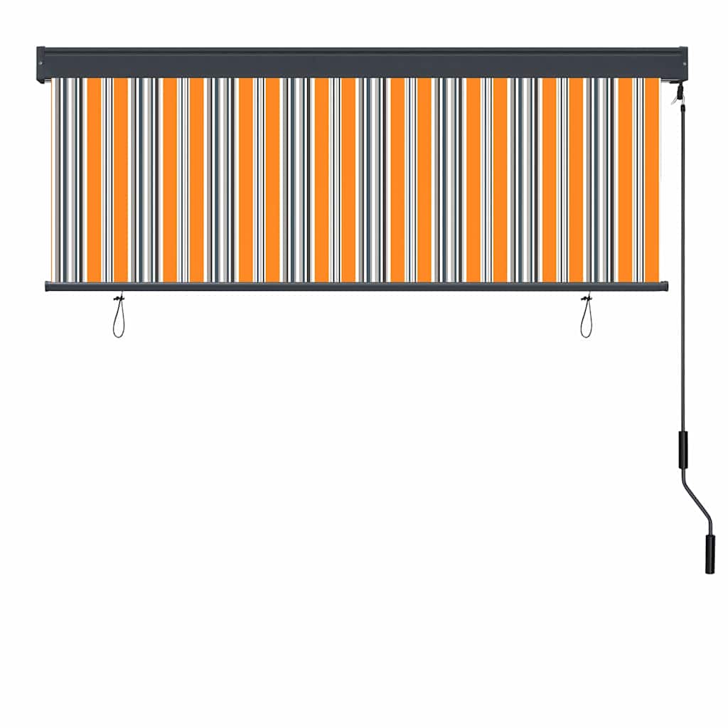 Rullegardin Gul og Blå 180 x 250 cm Stof og Aluminium