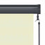 Rullegardin Cremefarvet 180 x 250 cm Stof og Aluminium
